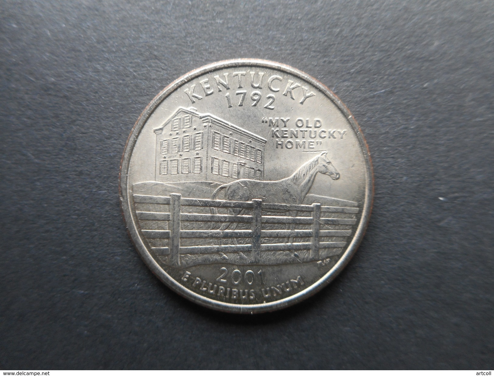 Etats-Unis 1/4 Dollar 2001 P (Kentucky) - 1999-2009: State Quarters