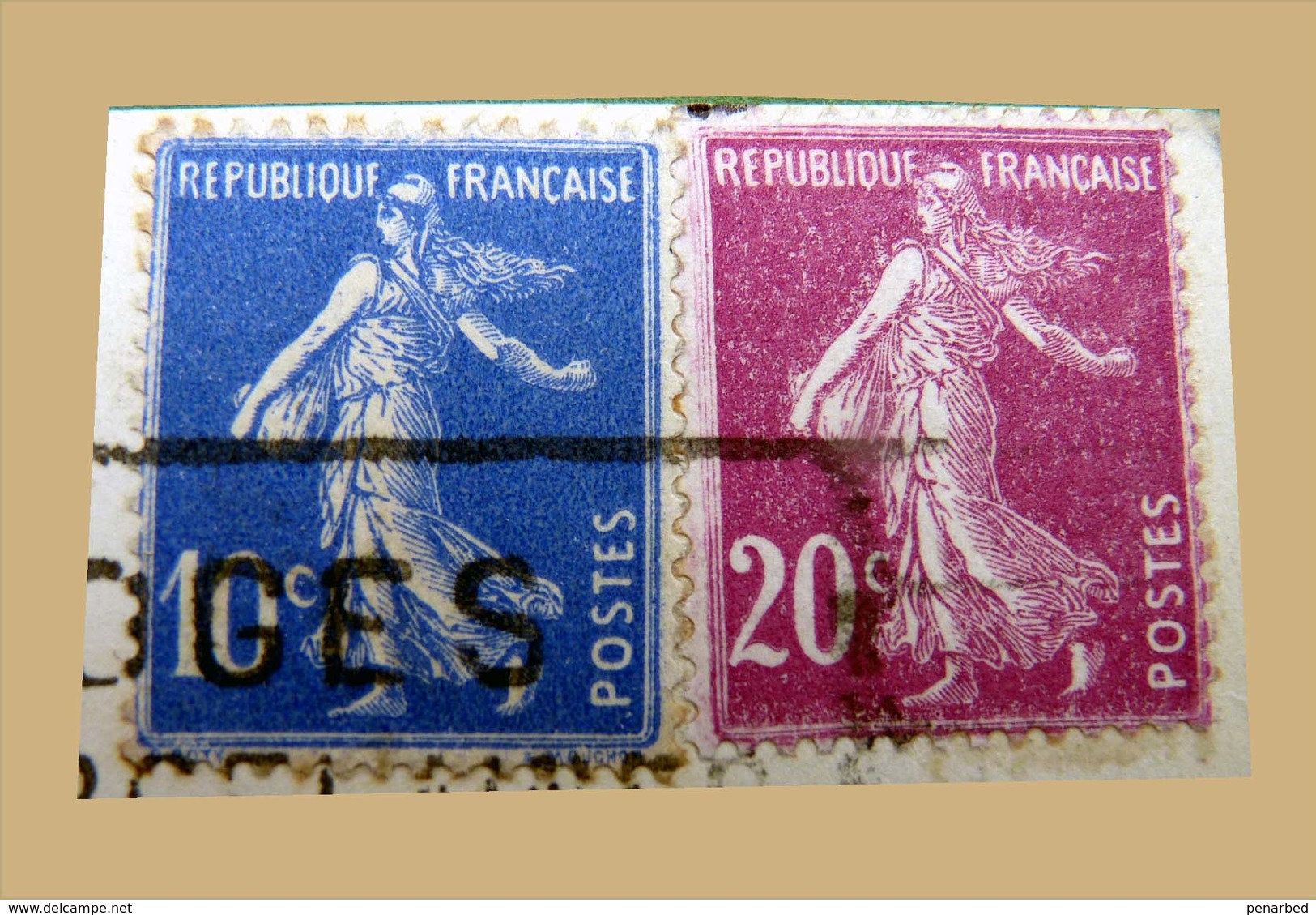 roulette sur 21 plis ( 1 enveloppe et 20 cartes postales )  Semeuse et Pasteur / carte Samaritaine Bon Marché et autres