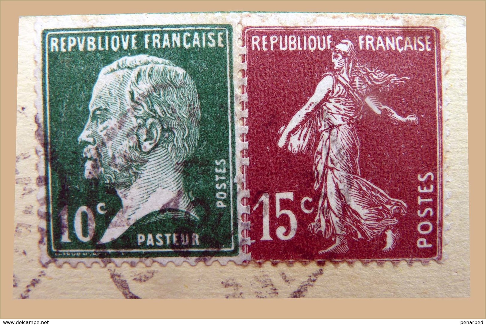 roulette sur 21 plis ( 1 enveloppe et 20 cartes postales )  Semeuse et Pasteur / carte Samaritaine Bon Marché et autres