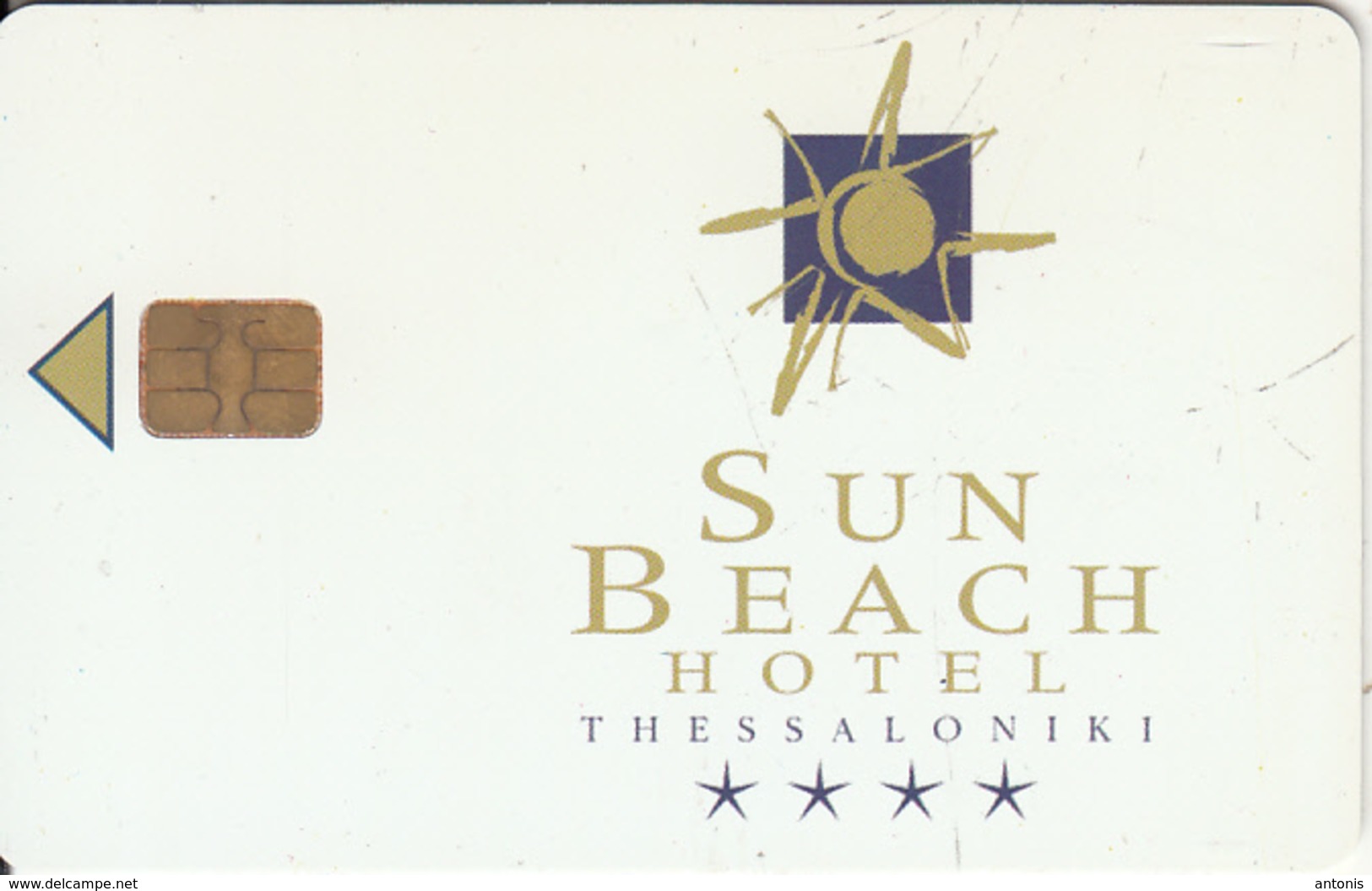 GREECE(chip) - Sun Beach, Hotel Keycard, Chip 2, Used - Hotel Keycards