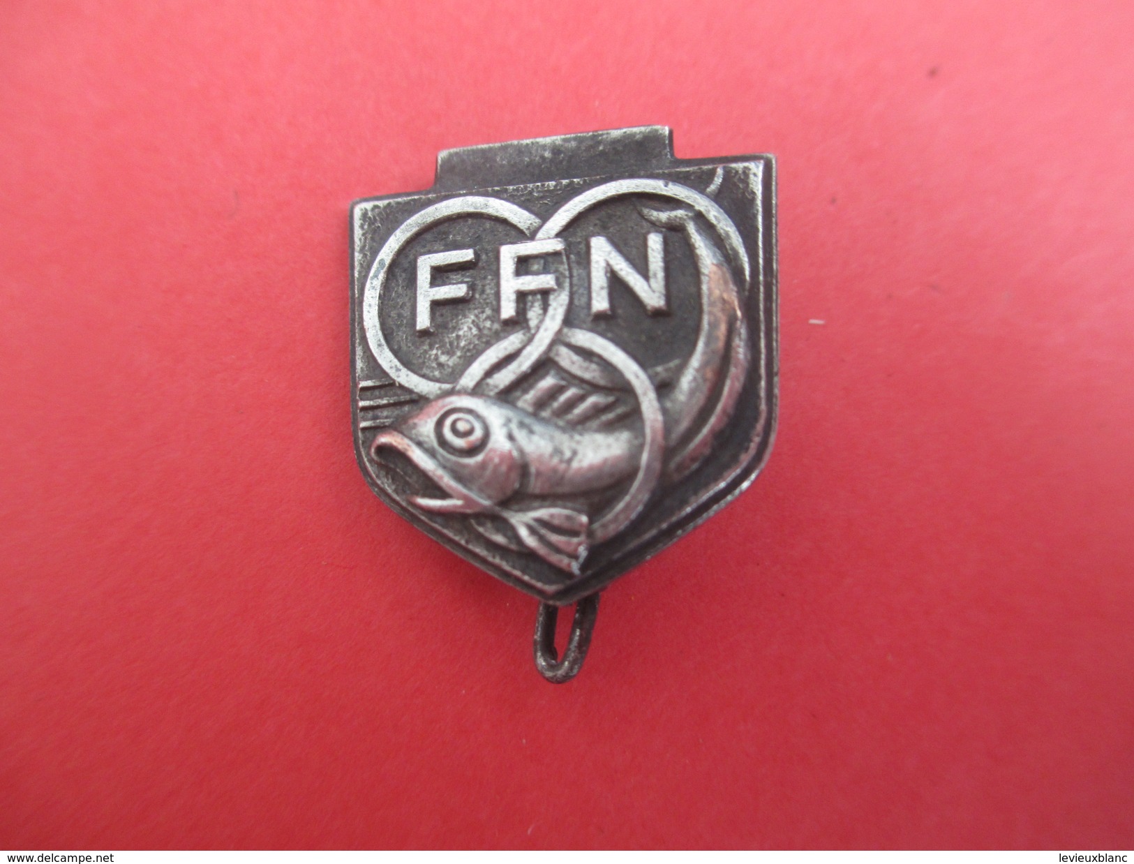 Insigne Fédératif  à épingle / Fédération Française De Natation/ Poisson/Bronze Nickelé  Vers 1960      Med175 - Frankrijk