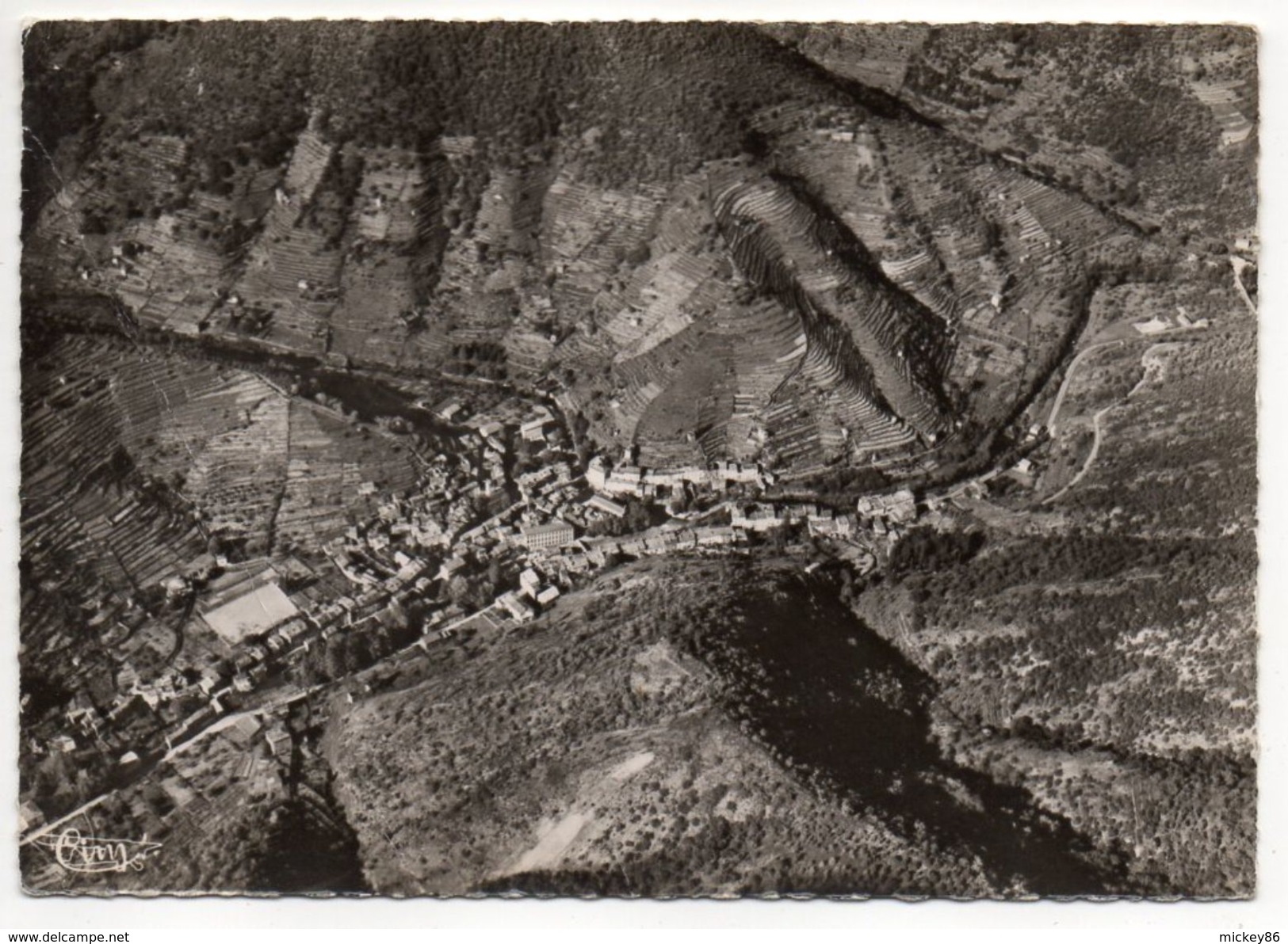 VILLERAUGUE  --  MONT AIGOUAL--Vue Panoramique Aérienne (haute Altitude)  ........pas Très Courante - Valleraugue