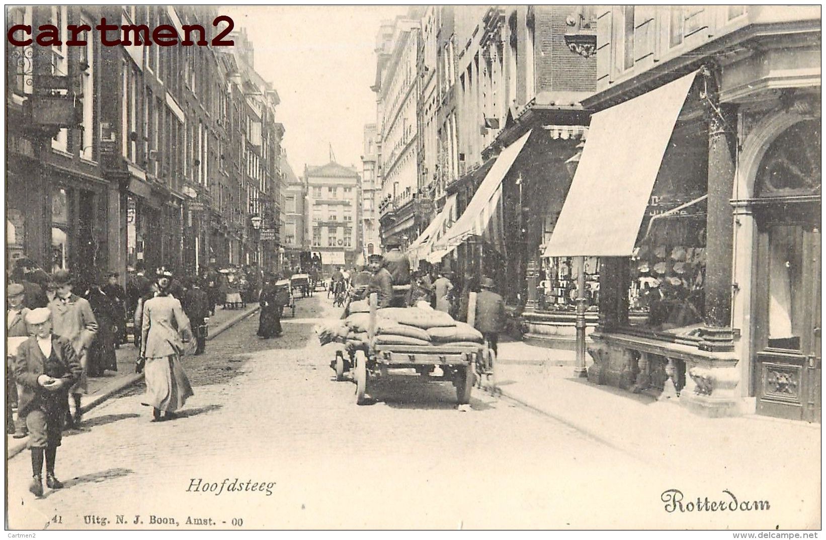 ROTTERDAM HOOFDSTEEG PAYS-BAS NEDERLAND HOLLANDE 1900 - Rotterdam