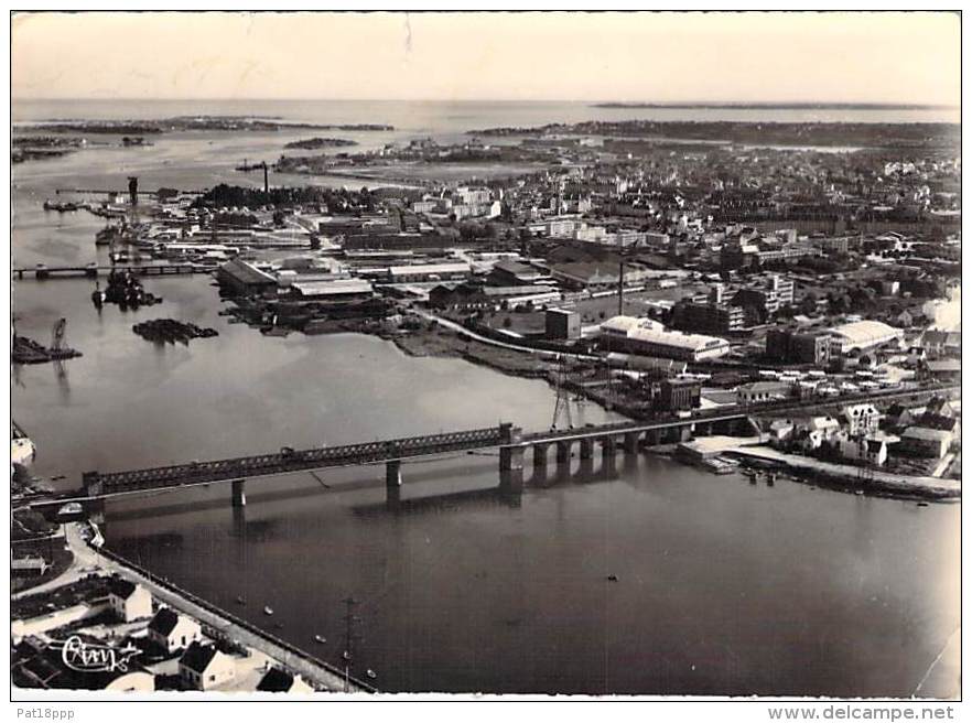 56 - LORIENT : Vue Aérienne - Pont Du Guédon  - CPSM Dentelée Grand Format 1959 - Morbihan - Lorient