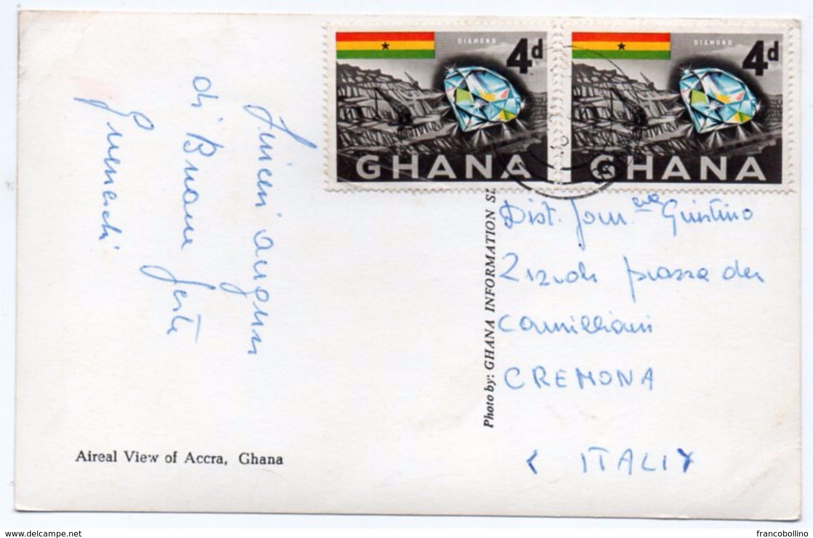 GHANA - AERIAL VIEW OF ACCRA / THEMATIC STAMPS-DIAMONDS - Ghana - Gold Coast