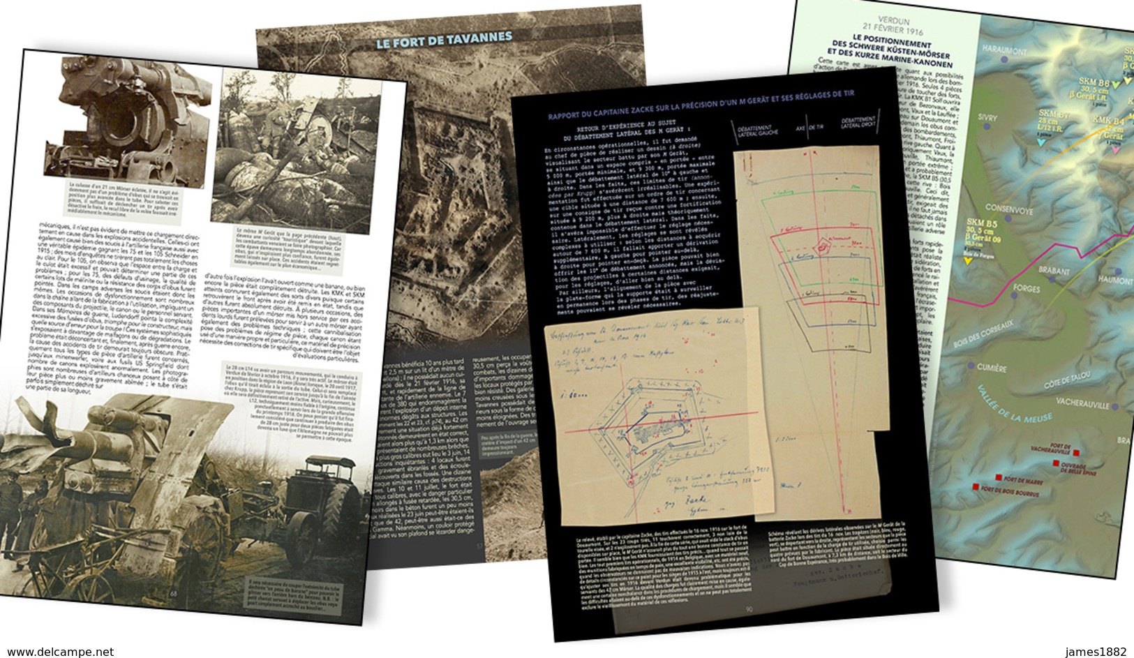 LA SUPER-ARTILLERIE ALLEMANDE À VERDUN - WWI - 1914-18 - Documents