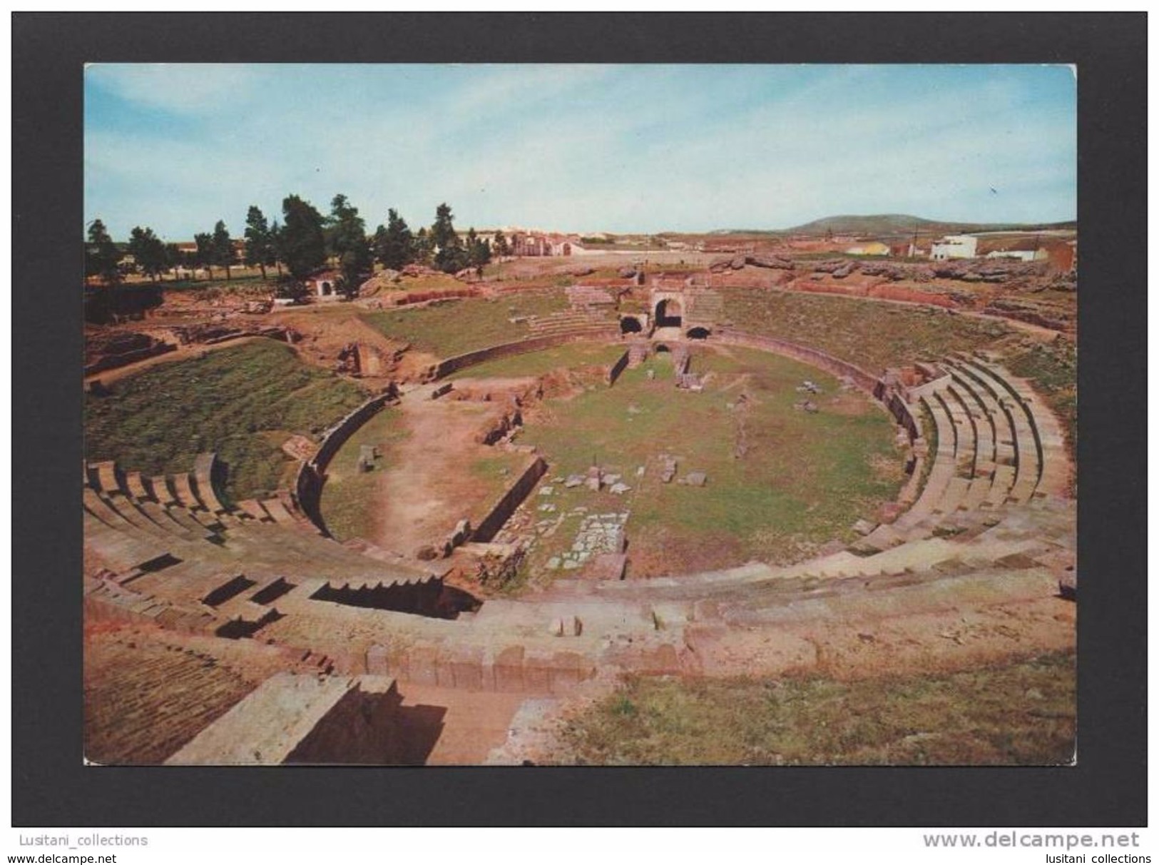 MÉRIDA MERIDA 1960 YEARS SPAIN ESPAÑA ESPANA ESPAGNE EXTREMADURA ROMAN AMPHITHEATRE THEATRE POSTCARD - Mérida