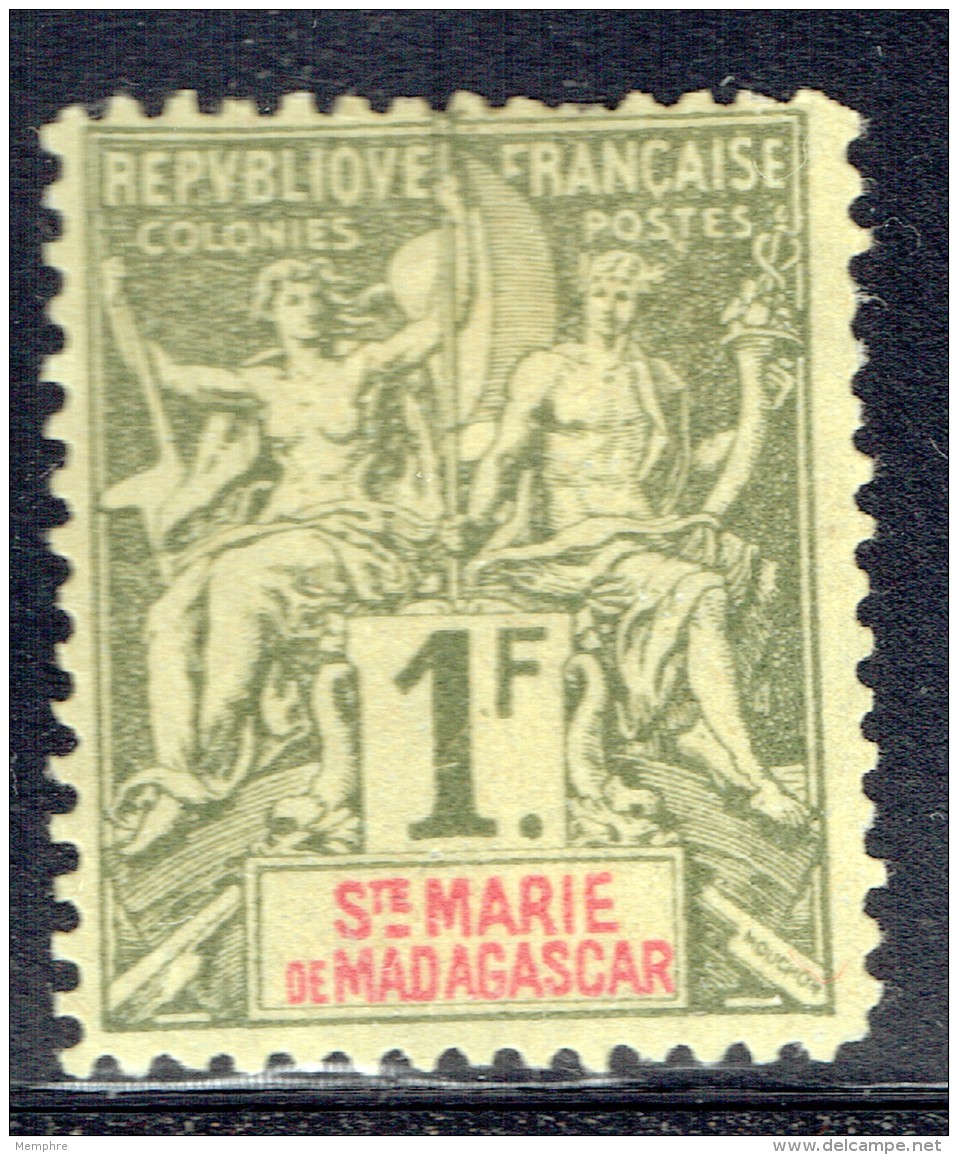 Groupe  1 Fr.  Yv 13  (*)   Faux De Fournier - Unused Stamps