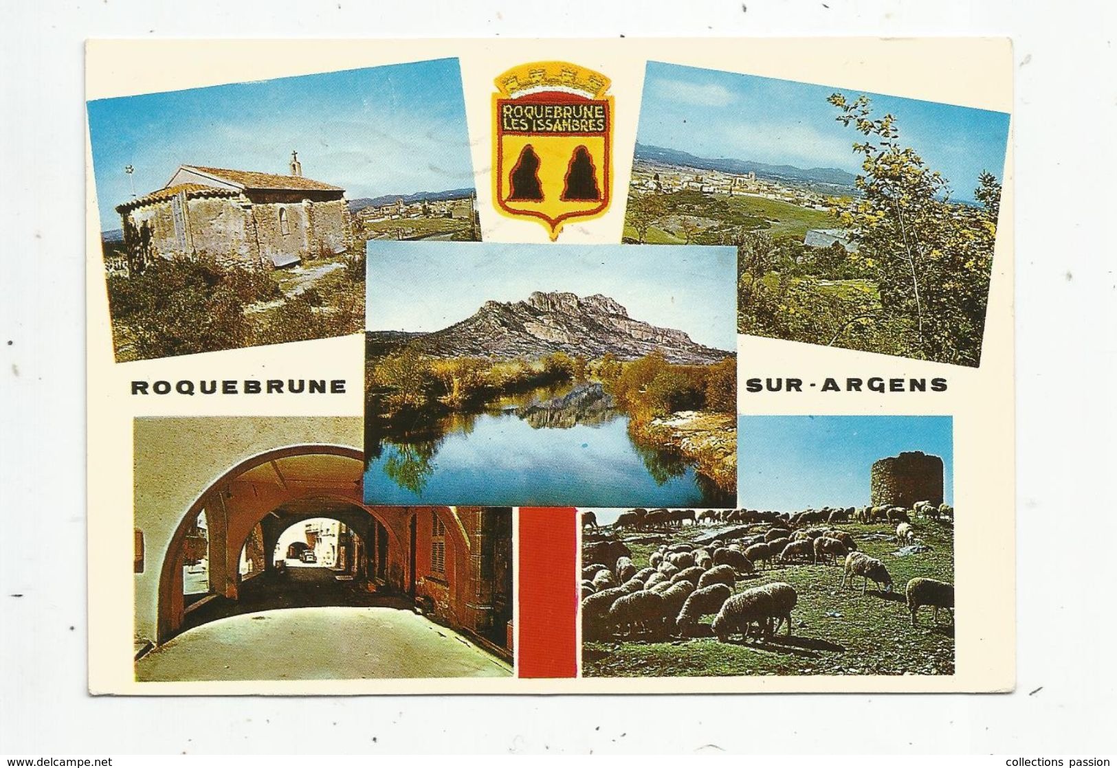 Cp , 83 , ROQUEBRUNE SUR ARGENS , Voyagée 1972 ,multi Vues , Ed : Mar , N° 1880 - Roquebrune-sur-Argens