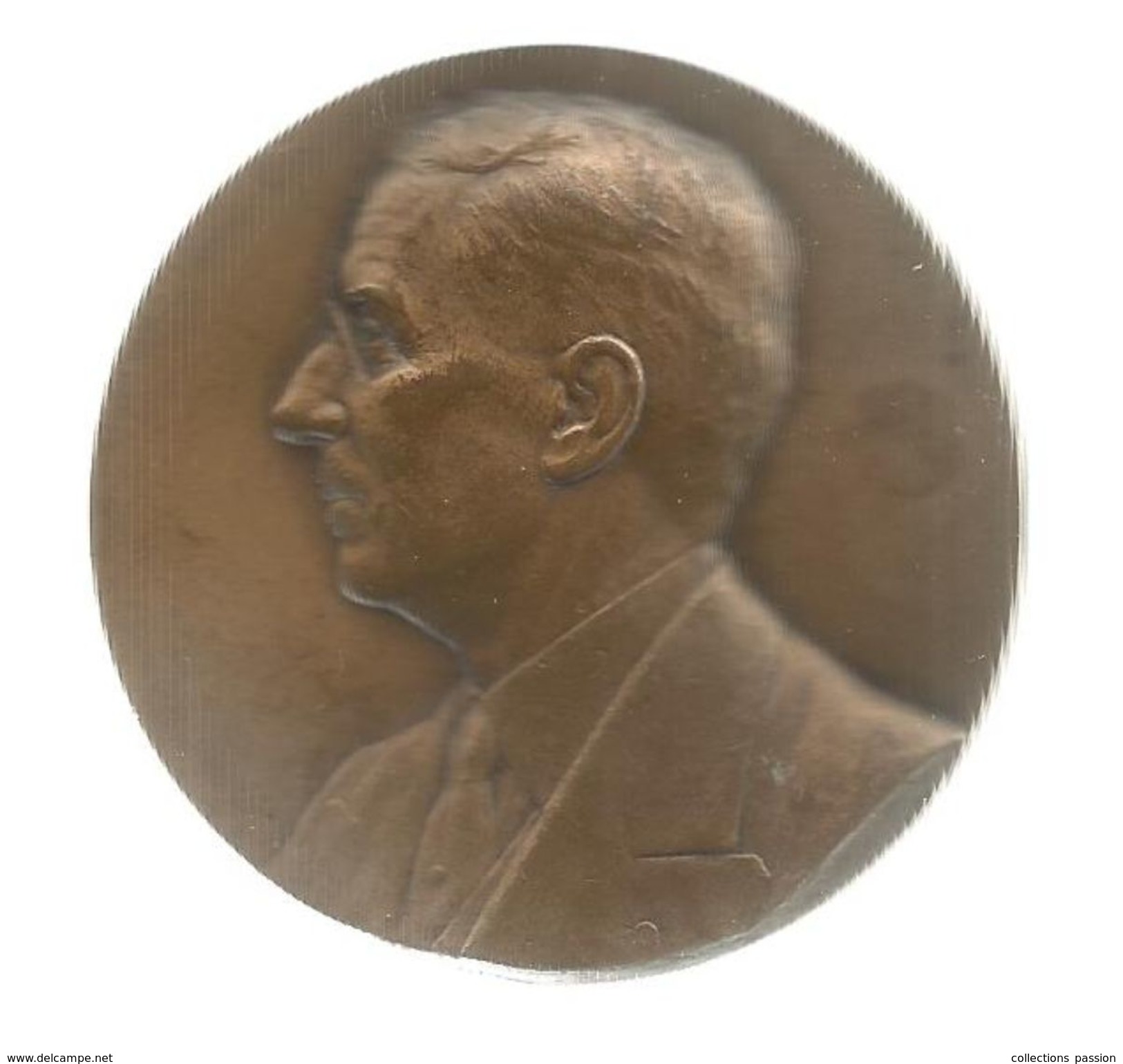 Médaille Et Boite , HOPITAL SAINT LOUIS , Au Docteur Albert MOUCHET , 1931, Bronze , Ch. Millet , Frais Fr : 4.25 E - Professionals / Firms