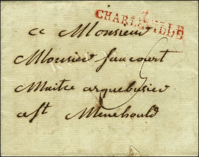 7 / CHARLEVILLE Rouge Sur Lettre Avec Texte Daté Du 5 Mars 1792 (bureau Ouvert De Janvier à Avril 1792). - TB. - R. - Sonstige & Ohne Zuordnung