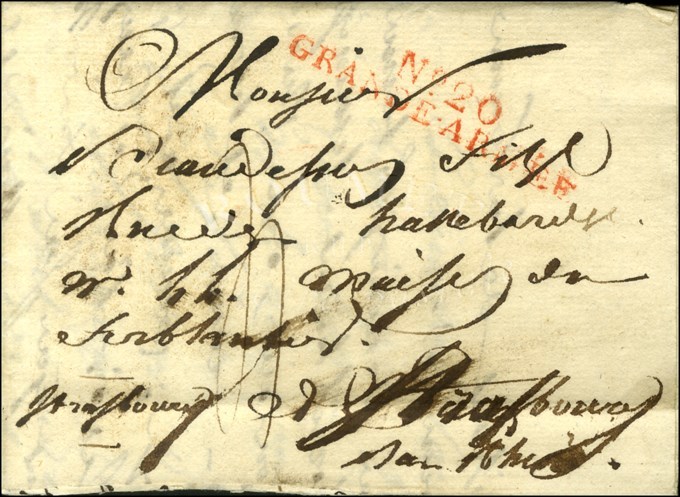 N° 20 / GRANDE ARMEE Rouge Sur Lettre Avec Texte Daté Berlin. 1807. - TB. - Sellos De La Armada (antes De 1900)