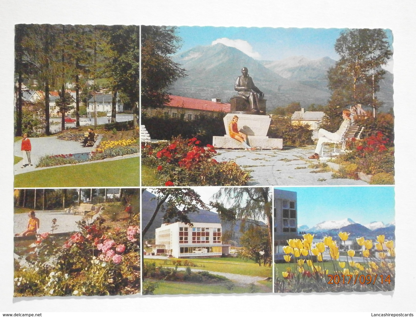 Postcard Orsta Norway Multiview PU At Trondheim In 1981 With Odd Russian Mexico 1968 Olympic Stamp ? My Ref B21912 - Norvège
