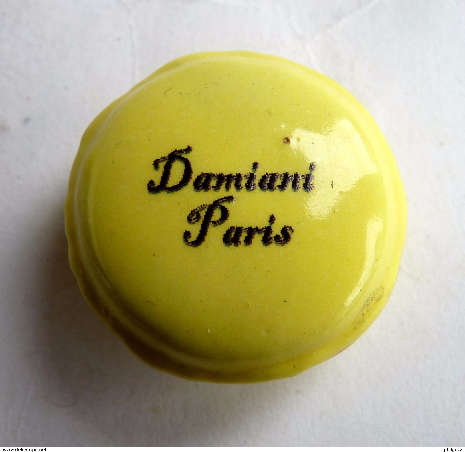 FEVE PUBLICITAIRE PERSO MACARON CITRON DAMIANI PARIS - Sonstige & Ohne Zuordnung