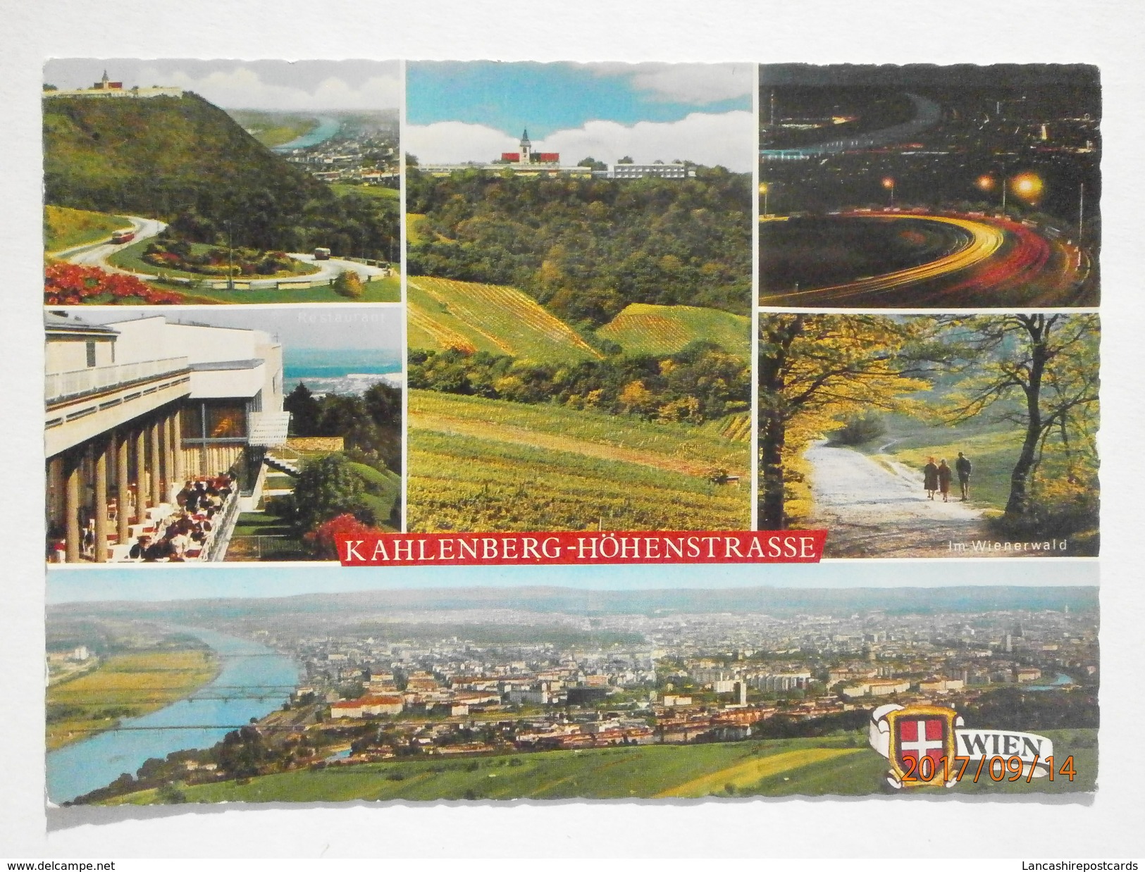 Postcard Wien Kahlenberg Mit Hohenstrasse Multiview PU 1969 My Ref B21915 - Other & Unclassified