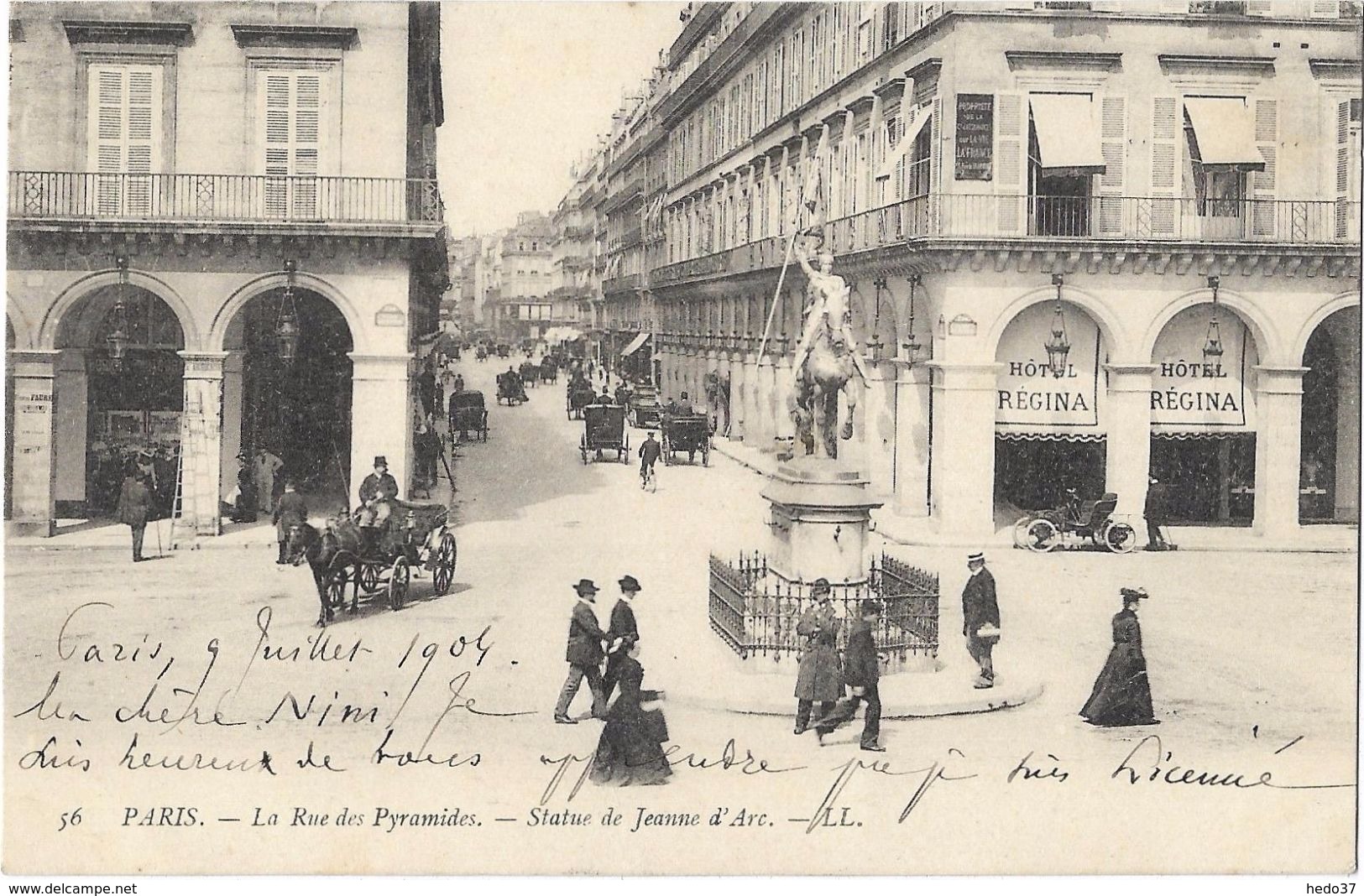 Paris - La Rue Des Pyramides - Statue De Jeanne D'Arc - Statues