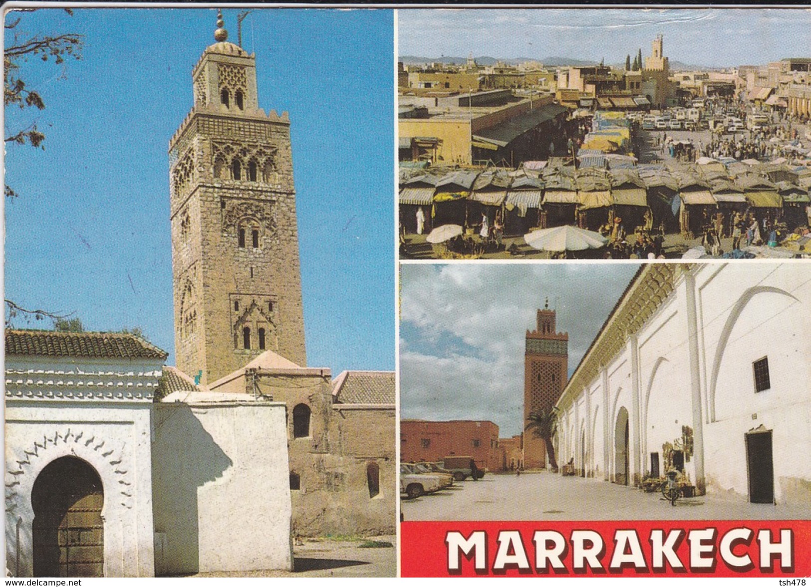 MAROC----MARRAKECH--place Jamaa El Fna---voir  2 Scans - Marrakesh