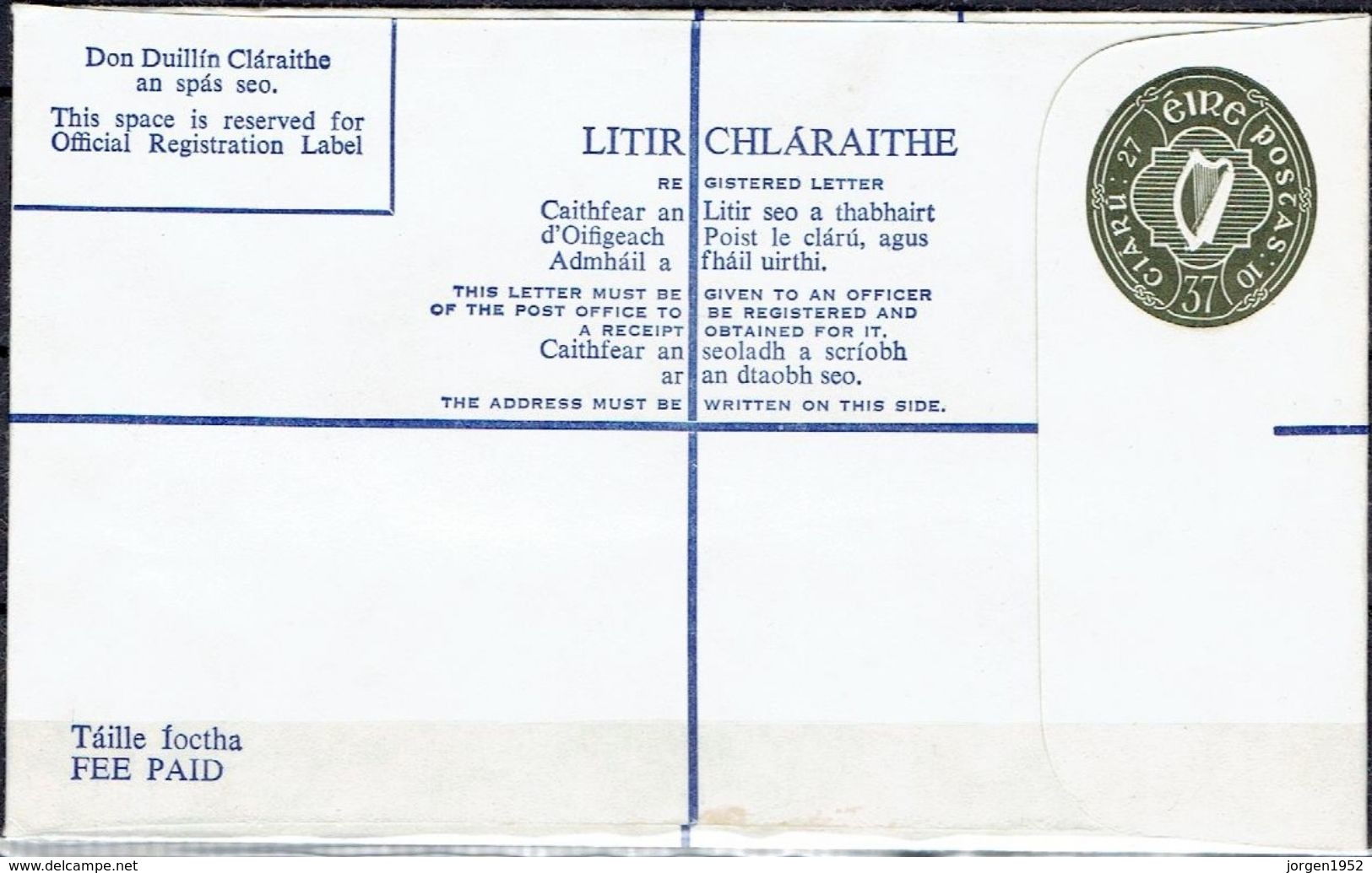 IRELAND  #  LITIR-CHALA'RAITHE - Interi Postali