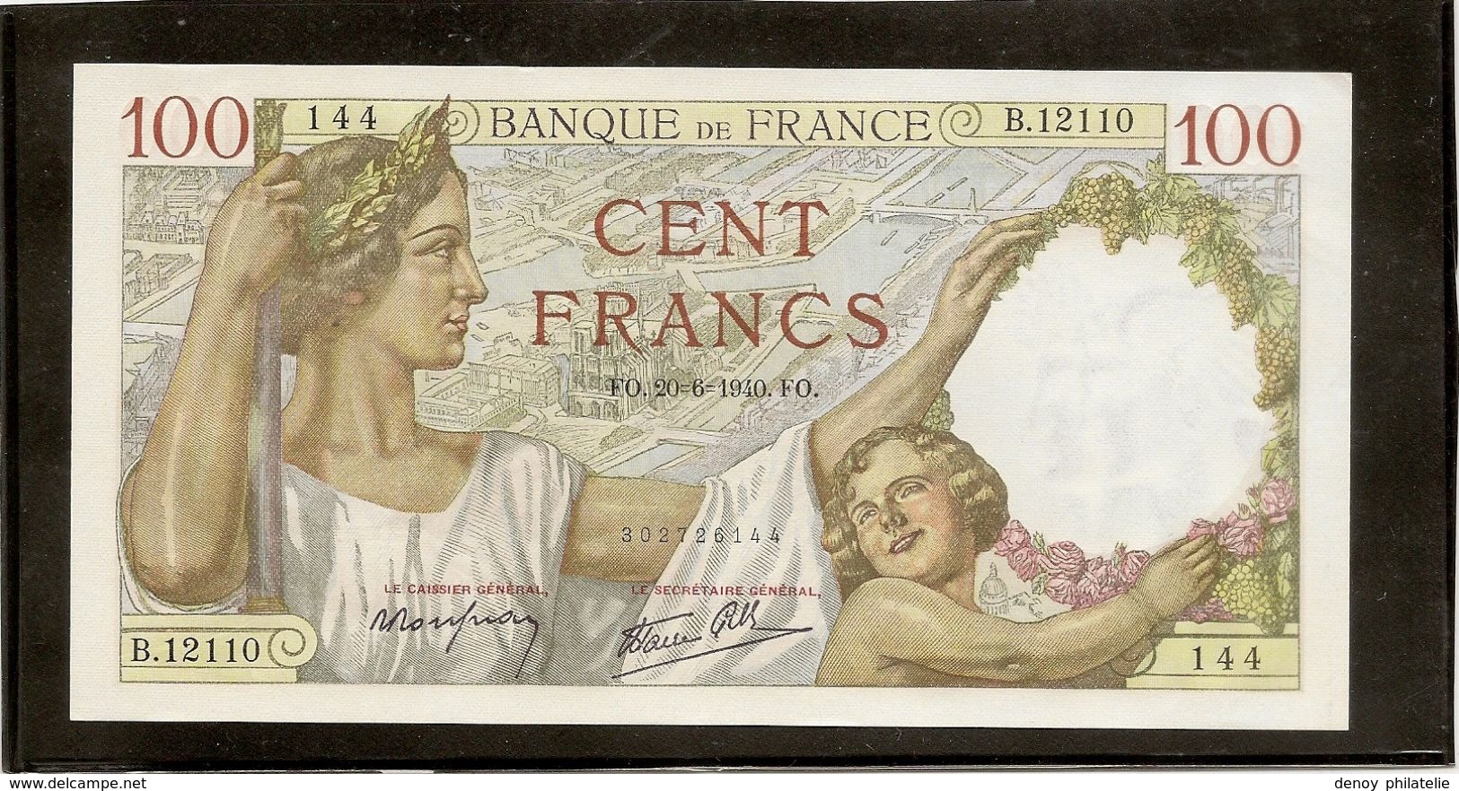 France Billet De 100 Francs Sully Neuf Pas Trou Pas De Pli "neuf" Du 20 06 1940 Ref Fayet 26 /31 - 100 F 1939-1942 ''Sully''