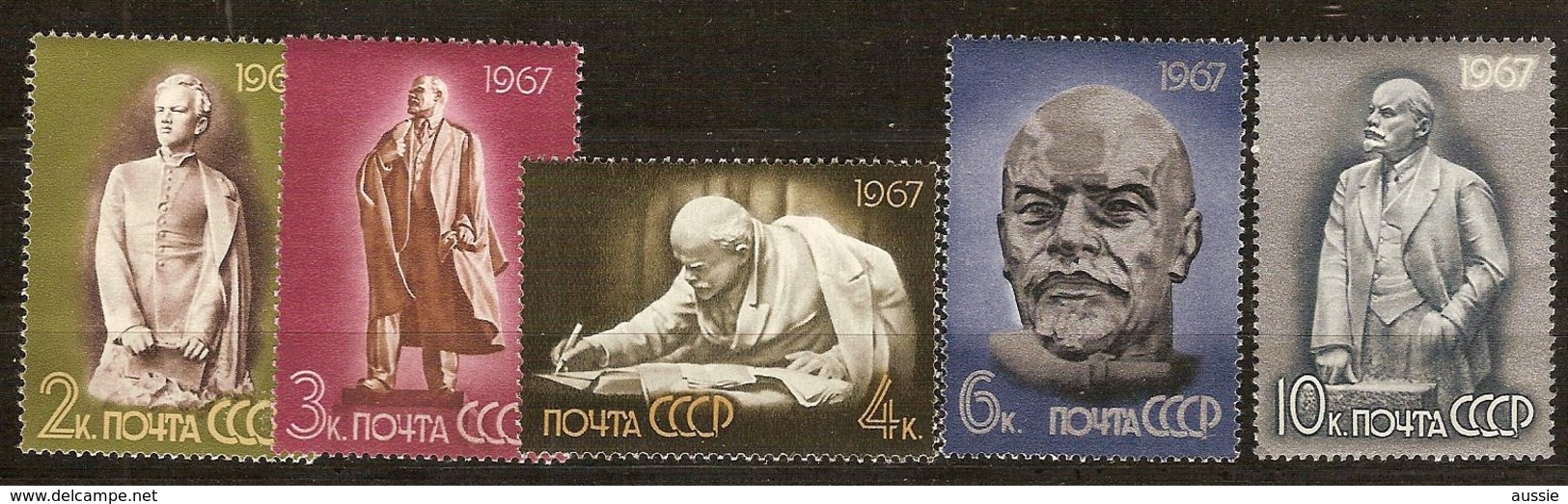 Russia Rusland Russie 1967 Yvertnr 3215-3219 *** MNH Cote 6,50 Euro Lenin - Unused Stamps