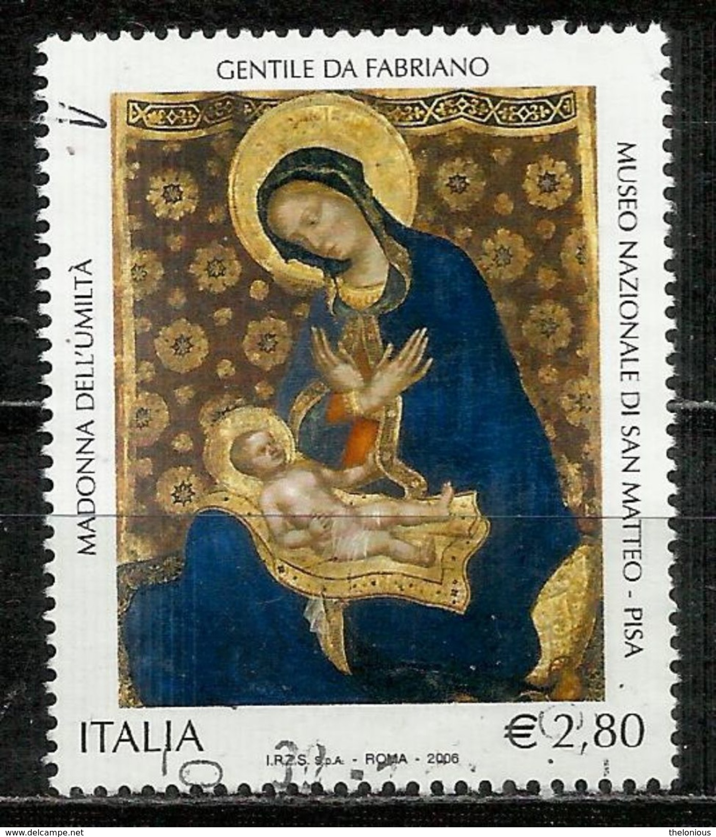 2006 Madonna Dell'umiltà, Dipinto Di Gentile Da Fabriano, Usato - 2001-10: Usados