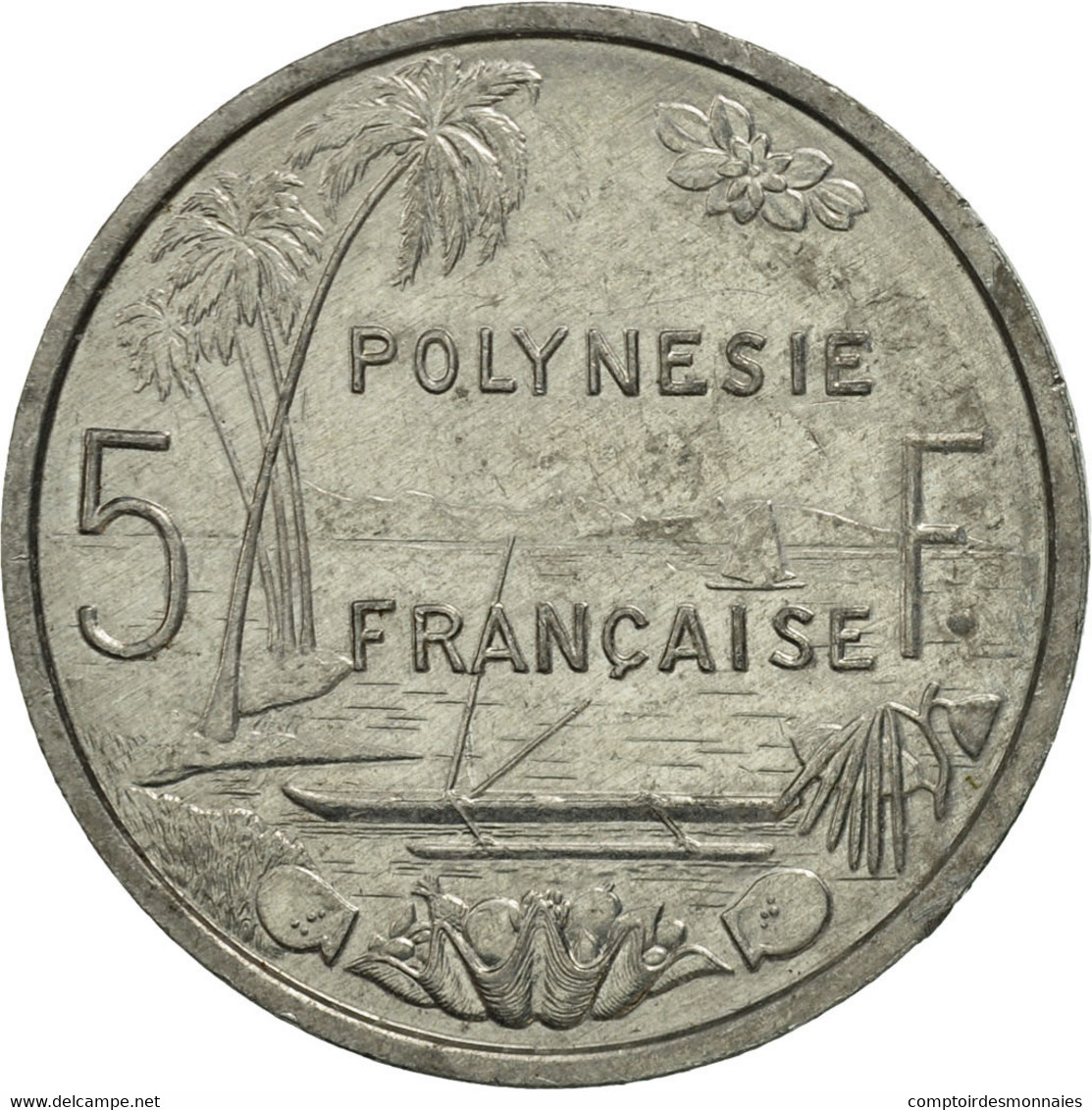 Monnaie, French Polynesia, 5 Francs, 1982, Paris, TTB+, Aluminium, KM:12 - French Polynesia