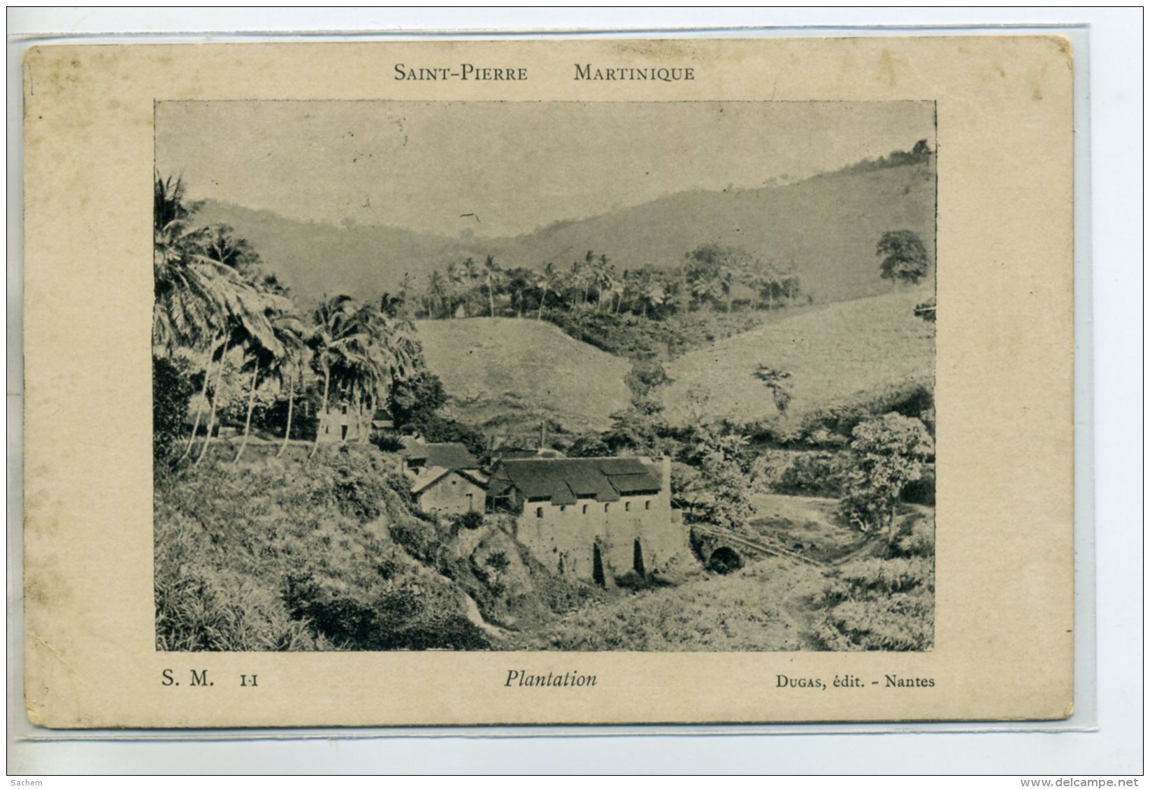 97-02 MARTINIQUE  ST SAINT PIERRE Carte Rare Vue D'une PLantation Campagne 1900   /D3E-2014 - Autres & Non Classés