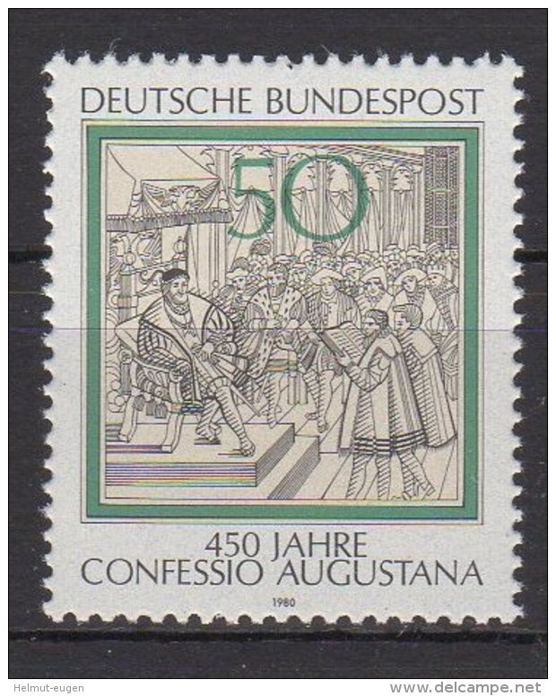 BRD / 450 Jahre Augsburger Bekenntnis (Confessio Augustana). / MiNr. 1051 - Ungebraucht