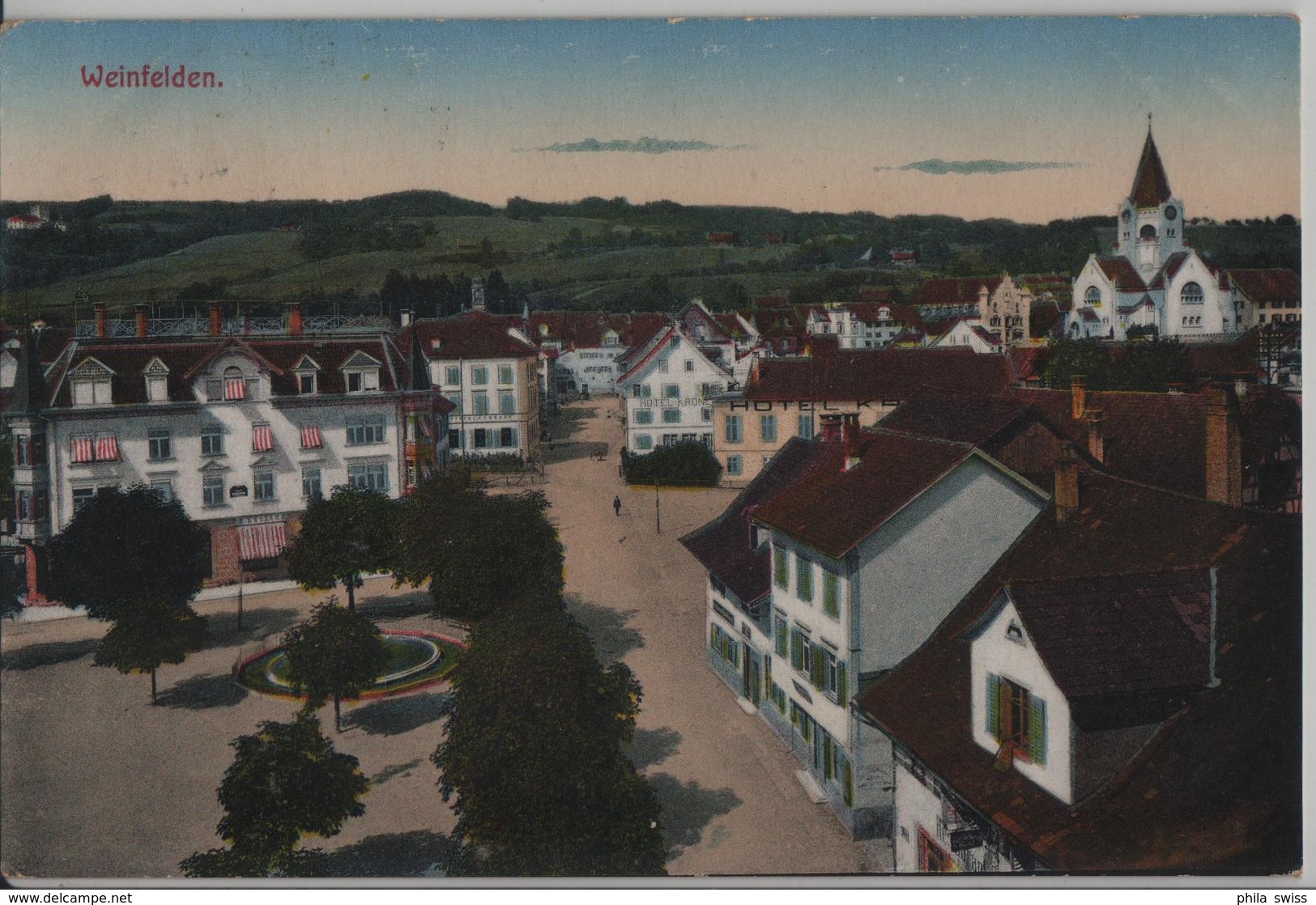 Weinfelden - Dorfpartie, Hotel Krone - Weinfelden