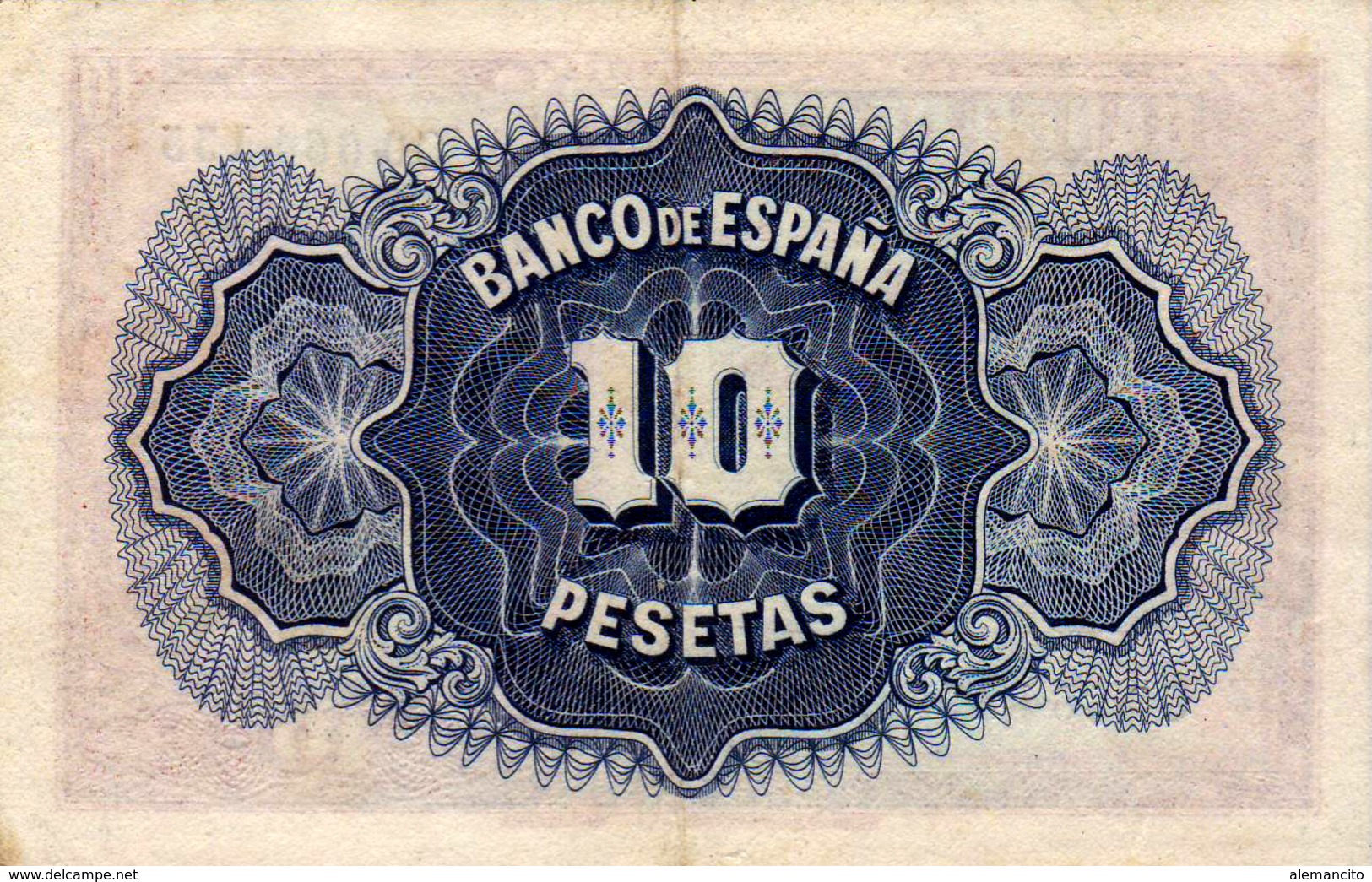 BILLETE DE 10 PESETAS -CERTIFICADO DE PLATA AÑO 1935 - 10 Pesetas