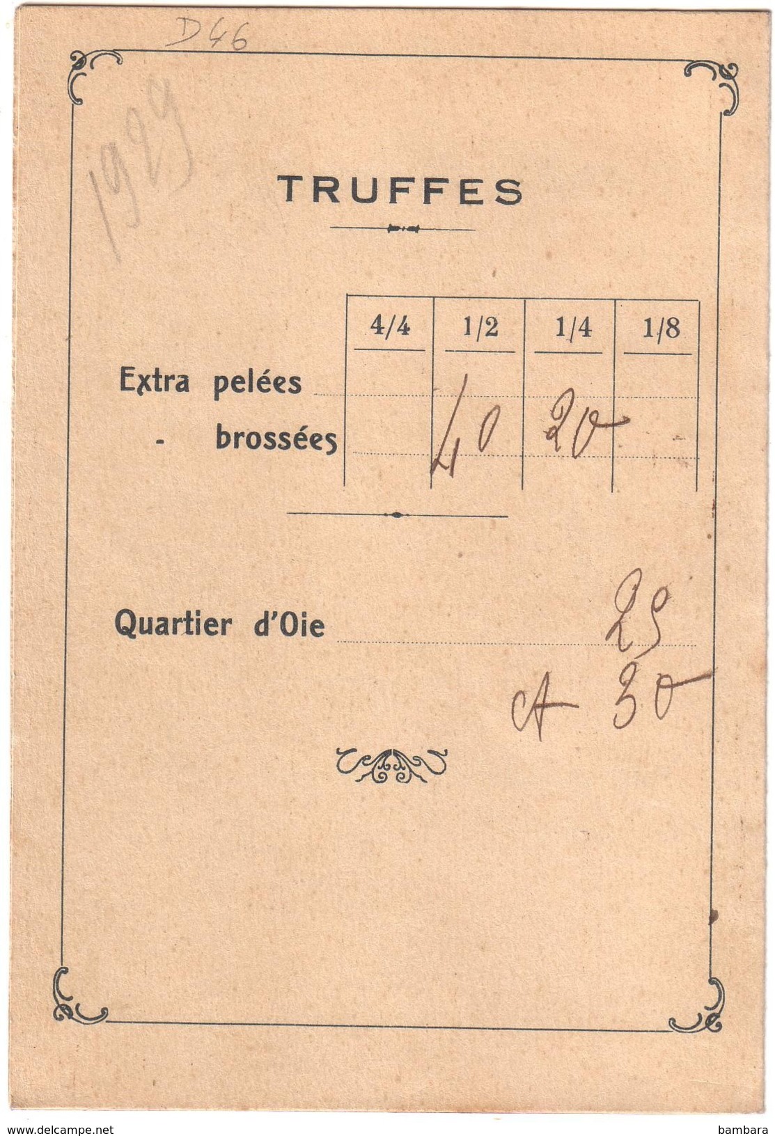 CAHORS - Maison CUBAYNES TRUFFES - Spécialité  Truffes Du Périgord , Foies Gras Et Gibiers... - Cahors