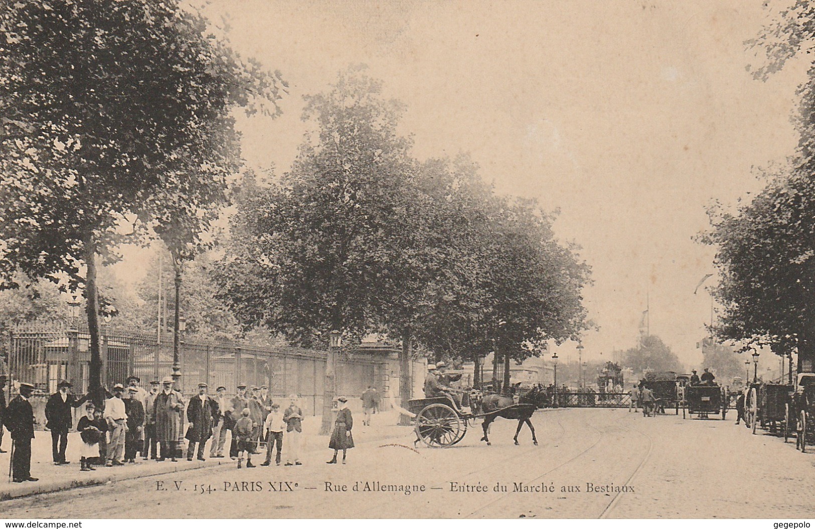 PARIS 19ème - Rue D'Allemagne - Entrée Du Marché Aux Bestiaux - Arrondissement: 19