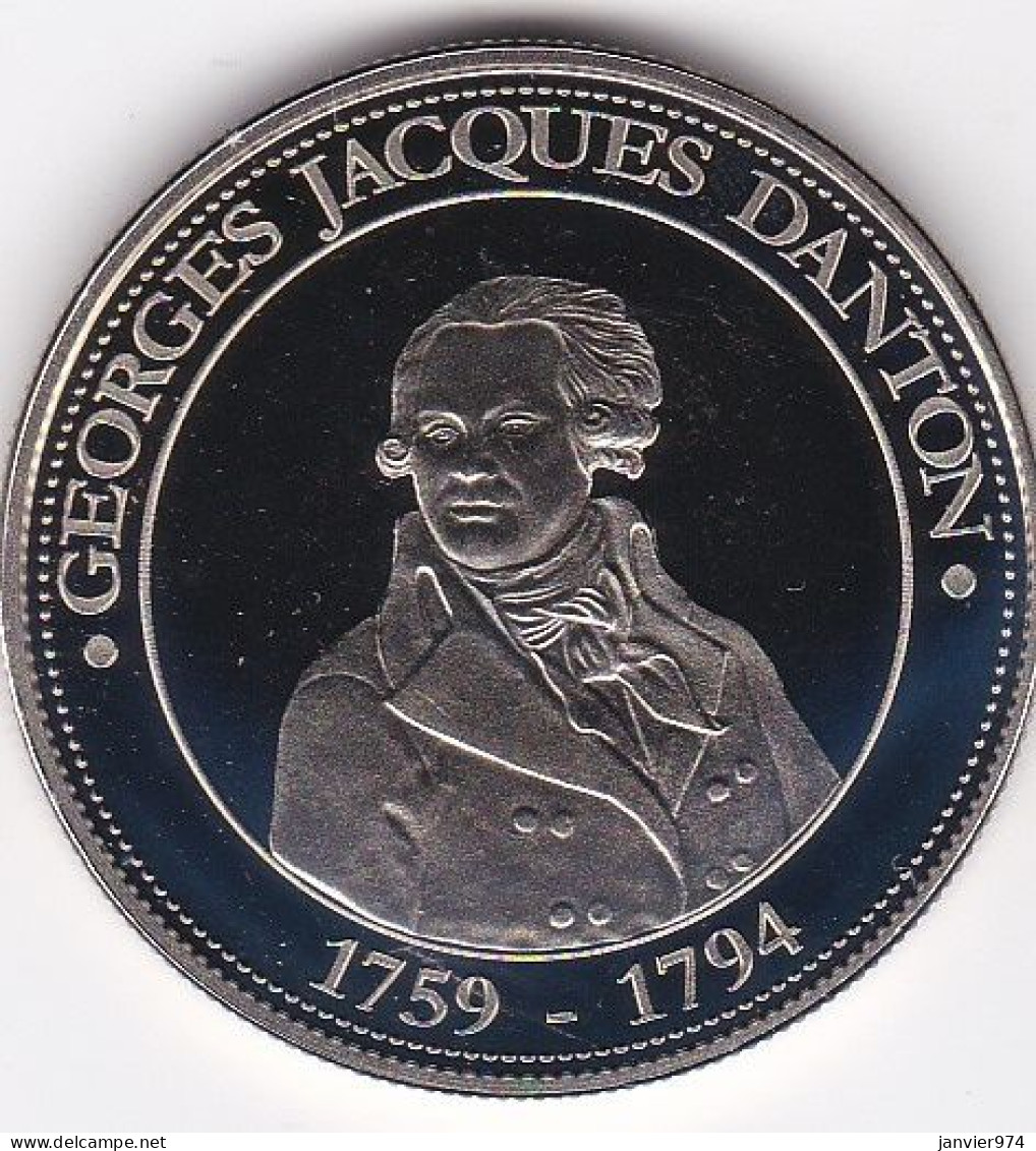 Médaille Révolution Française, Georges Jacques DANTON  1759 - 1794 . FDC - Autres & Non Classés