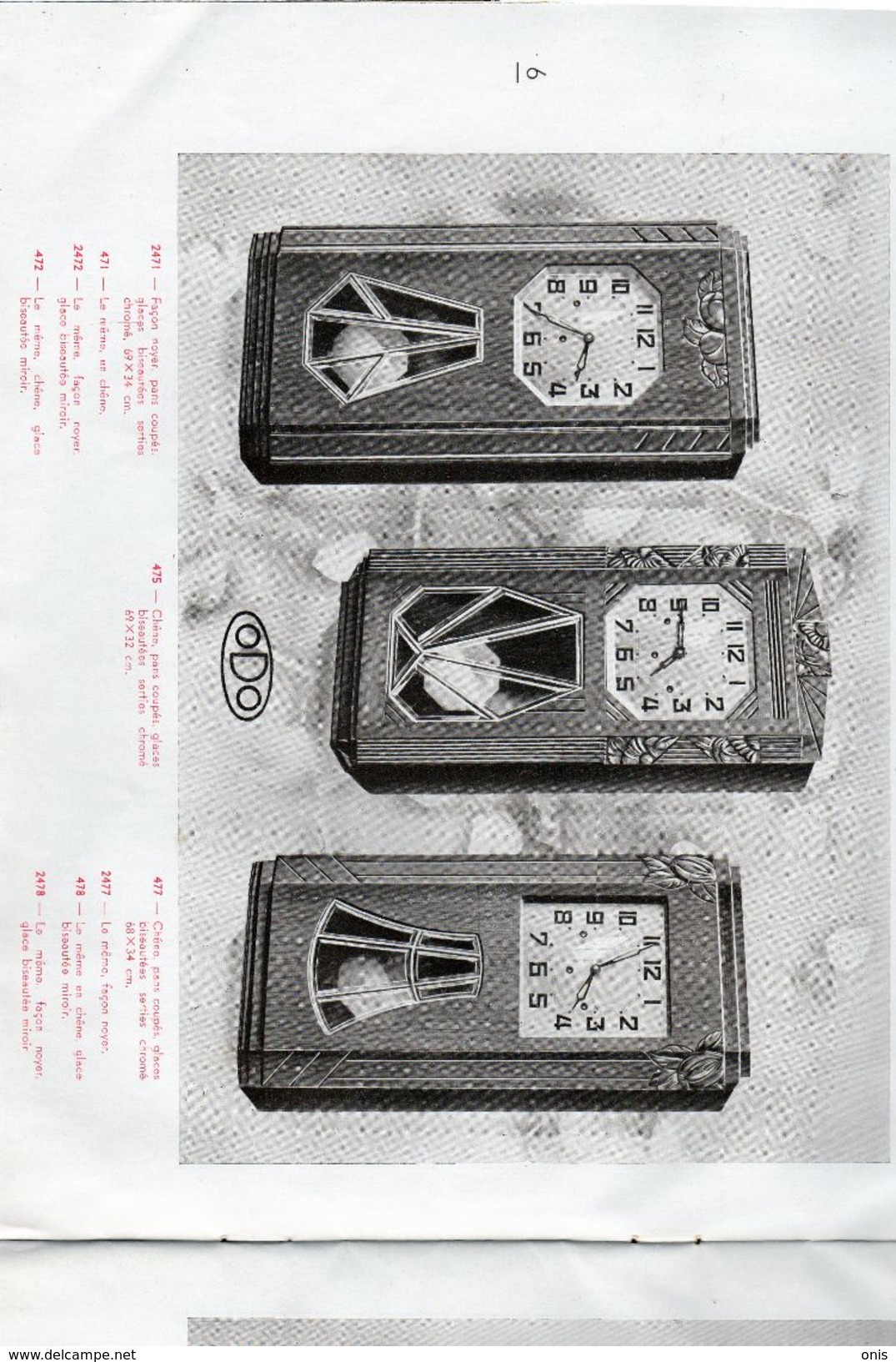 Horlogerie :ODO à Morez -2 C Atalogues 1936 Et 1937,chacun De 24 Pages Illustrées +tarifs- Bon état. - Autres & Non Classés