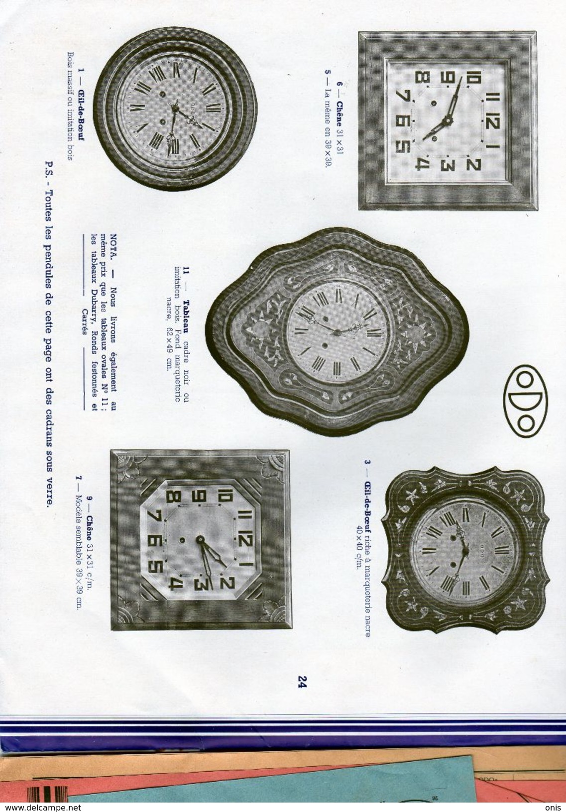 Horlogerie :ODO à Morez -2 C Atalogues 1936 Et 1937,chacun De 24 Pages Illustrées +tarifs- Bon état. - Autres & Non Classés