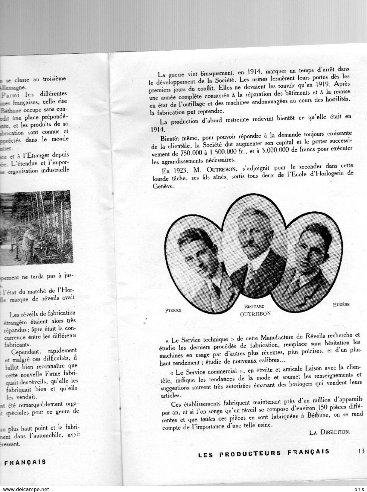 Horlogerie, Bijouterie,...:Revue Corporative Des Producteurs Français N° 1  -1929- 60 Pages ,illustrées-Bon état. - Autres & Non Classés