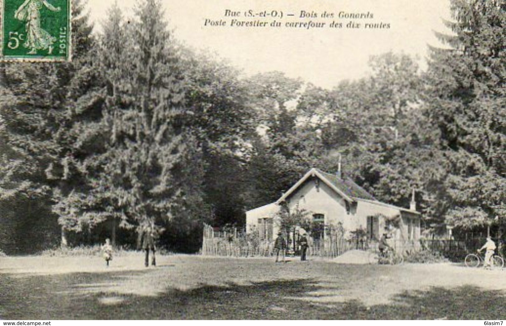 CPA - BUC (78) - Aspect De La Maison Forestière Du Carrefour Des Dix Routes Dans Le Bois De Gonards Au Début Du Siècle - Buc