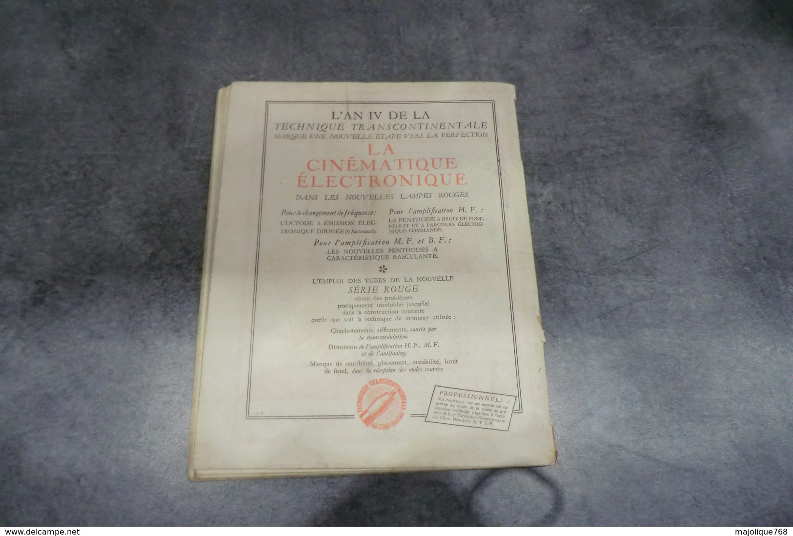 Revue Toute La Radio Par Eugène Aisberg - N°49 De Février 1938 - - Components