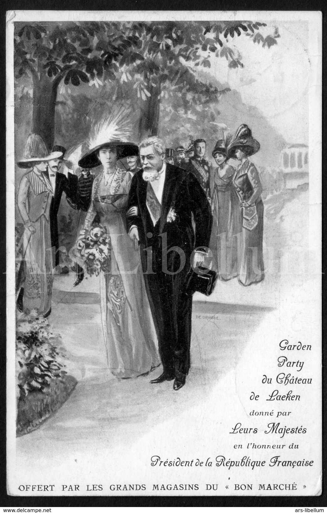 Postcard / ROYALTY / Belgique / België / Reine Elisabeth / Koningin Elisabeth / Armand Fallières / President / 1911 - Hommes Politiques & Militaires