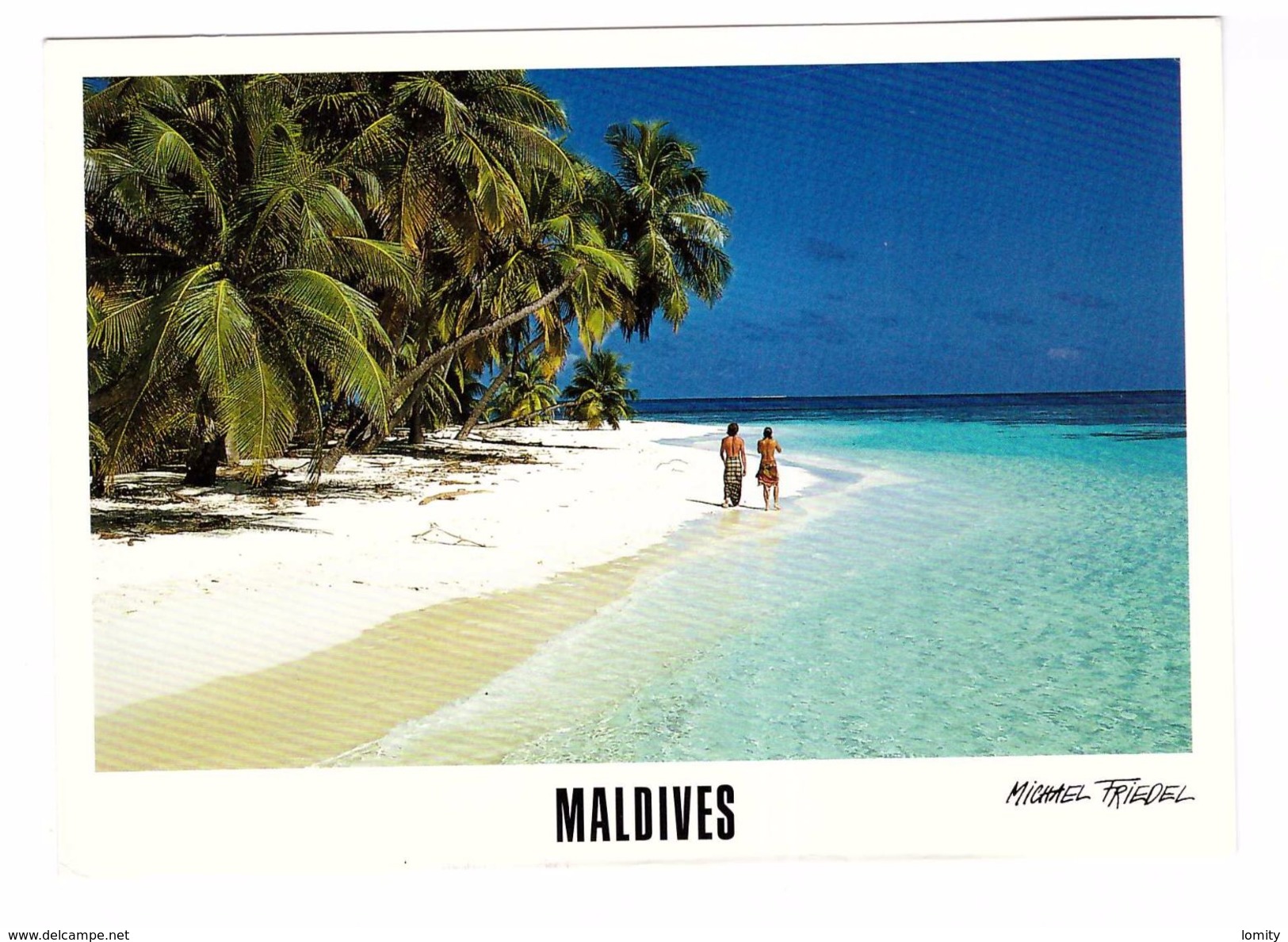 Les Maldives Atoll + Timbre Carte Card Stamp - Maldives