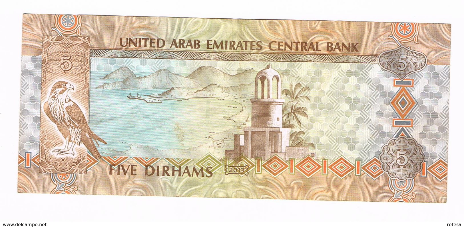 UNITED ARAB  EMIRATES  5 DIRHAMS   2013 - Emirats Arabes Unis