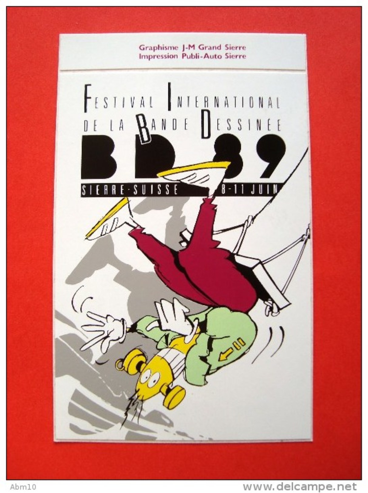 Festival International De La Bande Dessinée Sierre, Valais, Suisse, BD 89, 8-11 Juin 1989 - Autocollants