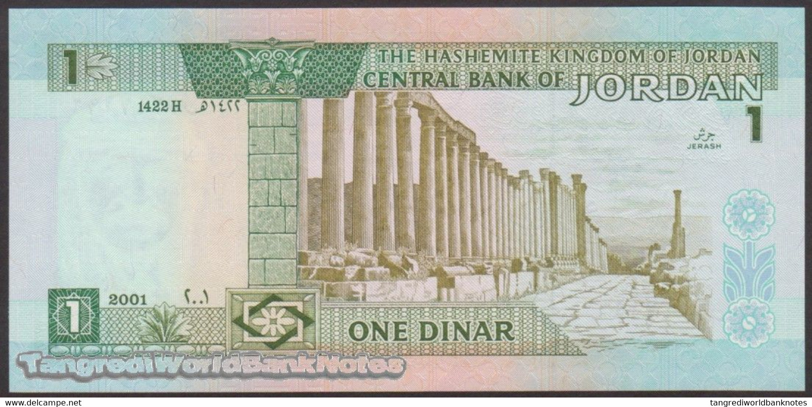 TWN - JORDAN 29c - 1 Dinar 2001 UNC - Giordania