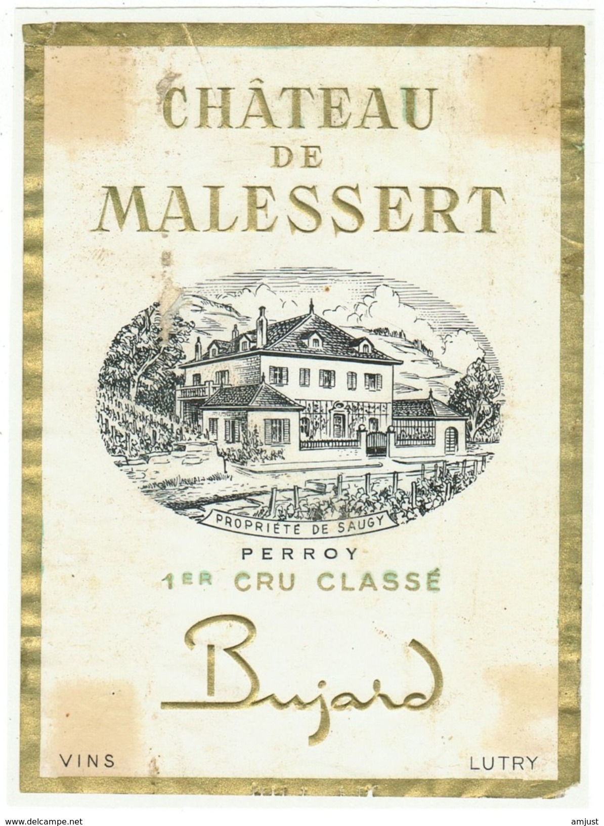 Rare // Perroy 1Château De Malessert 1er Cru, Bujard, Lutry, Vaud // Suisse - Autres & Non Classés