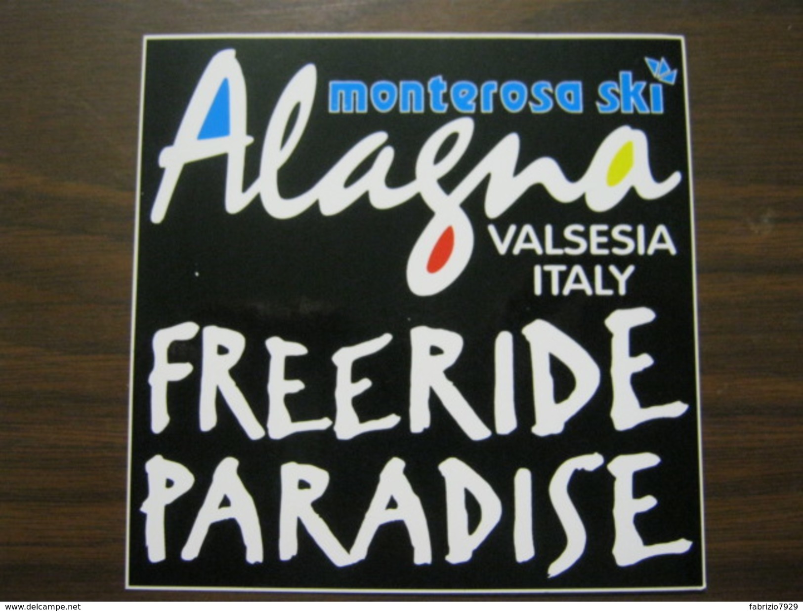 Z3 ITALIA ADESIVO ALAGNA VALSESIA VERCELLI MONTEROSA SKI SCI FREERIDE PARADISE - Winter Sports