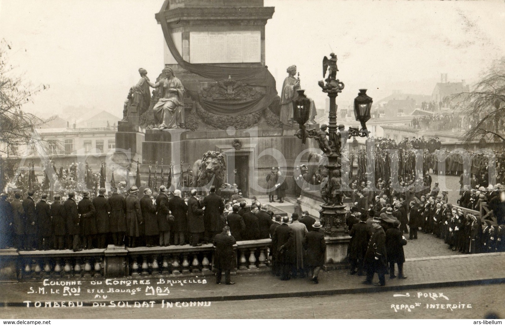 Postcard / ROYALTY / Belgium / Belgique / Roi Albert I / Koning Albert I / Glorification Du Soldat Inconnu / 1922 - Personnages