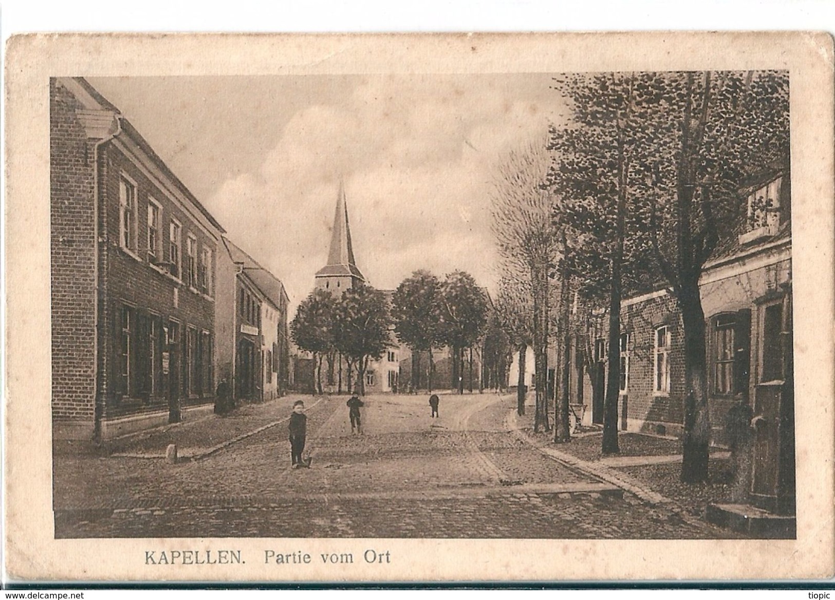 KAPELLEN   ( Région Flamande )   Belgique   Partie  Vom  Ort   ( Rue Principale )  En 1919 - Kapellen