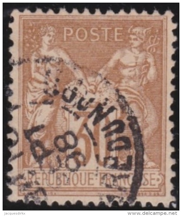 France   .   Yvert   .     80        .             O   .    Oblitéré - 1876-1898 Sage (Type II)