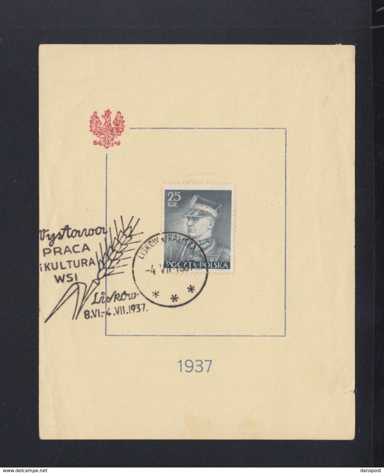 Poland Special Cancelation 1937 - Covers & Documents