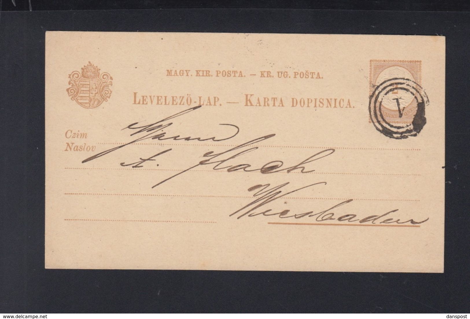 Hungary Croatia Stationery Krapina To Germany - Croazia